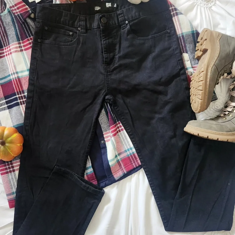 RSQ Black London Skinny Jeans 34 x 32